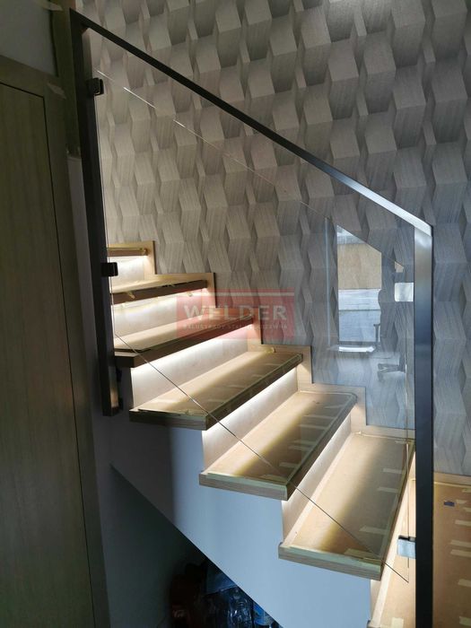 Balustrady Harfa nierdzewna szklana portfenetr antracyt Barierka
