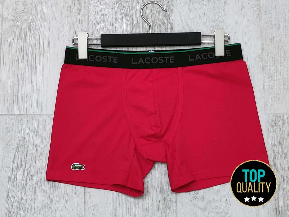 Чоловічі труси Lacoste. Повномірна подовжена модель, преміум якість.
