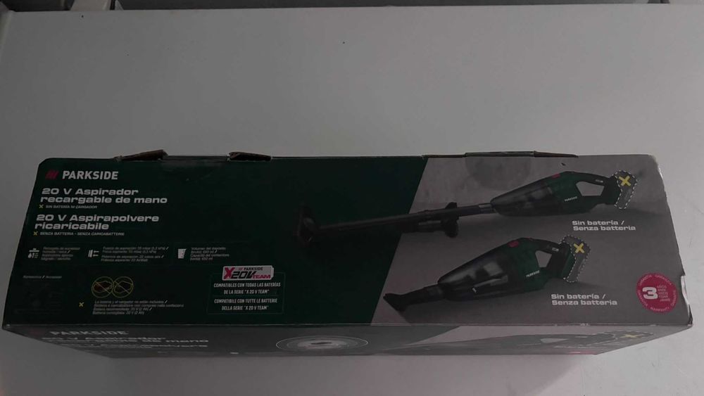 Aspirador sem fios a bateria 20V Parkside