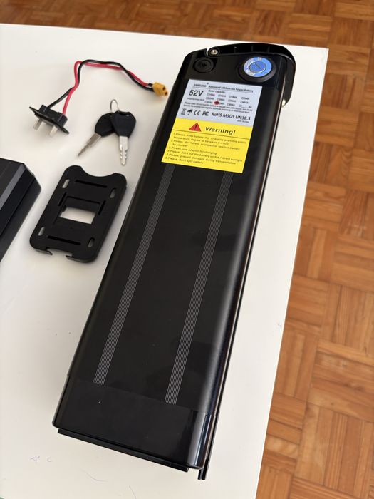 Bateria litio 52V 40bms nova + Carregador 58.8V 5A Novo