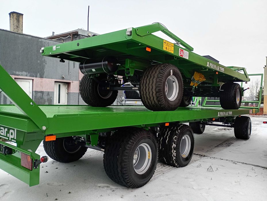 Przyczepa platformowa do bel PRONAR T026, 3 osiowa, rok 2025, PROMOCJA