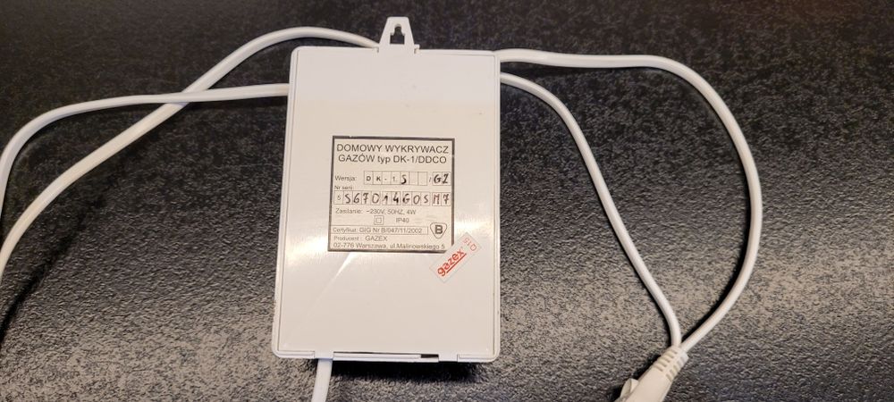 Czujnik detektor gazu ziemnego Gazex