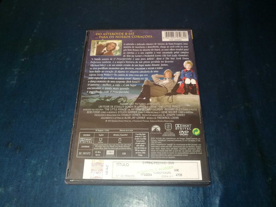 O PRINCIPEZINHO	DVD (legendagem em Português)