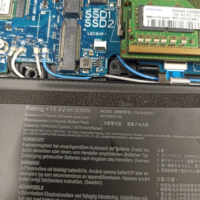 Ноутбук Asus Strix G513Q, на запчасти