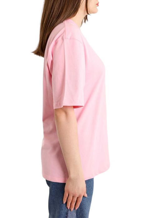 Футболка AMI Paris Ami De Coeur T-Shirt Patch Pink Red Heart