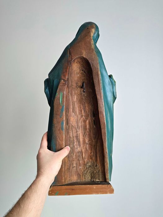 Madonna 59 cm rzeźba drewno