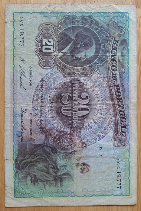 Nota 20 escudos 1924