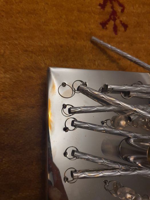 Zestaw 2x lampa plafon Glamour kryształki