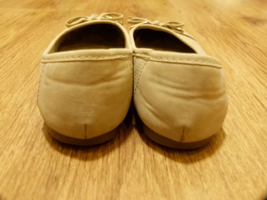rozm 31 New TLCK buty balerinki baleriny beżowe ażurowe