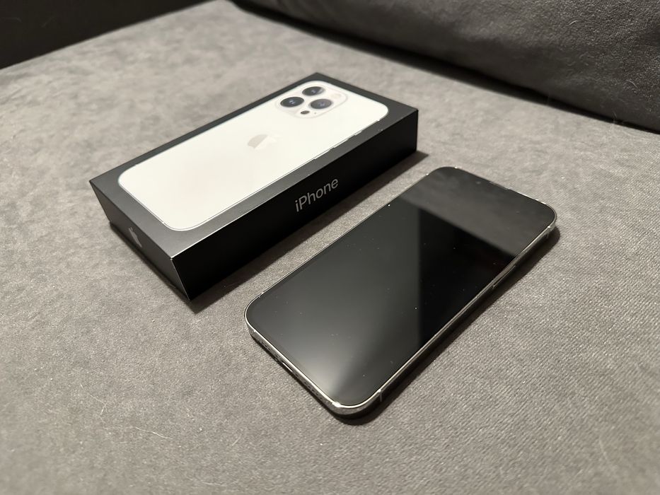 Apple iPhone 13 Pro 256 GB srebrny / stan idealny