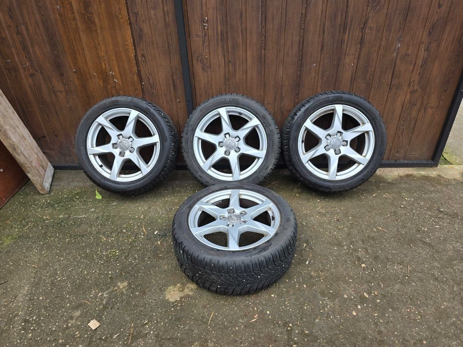 Felgi aluminiowe opony zima 17" Audi 5x112 225/50r17 7,5jx17h2 et45 8k0601025k