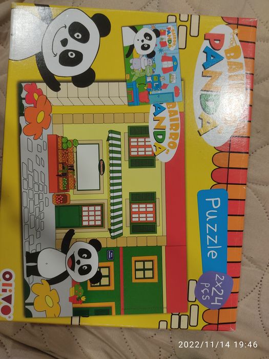 2 Puzzles Panda 24 peças +3anos