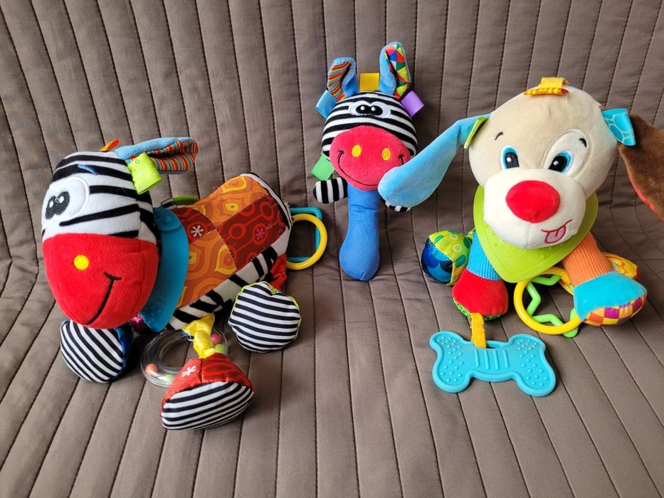 Balibazoo osiołek piesek grzechotka zabawki sensoryczne