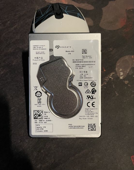2TB HDD Seagate 2.5" 5400rpm SATA