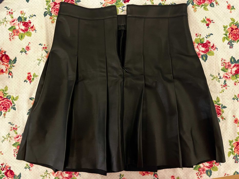 Spódniczka skóra ekologiczna czarna, marka Zara, rozmiar 164 cm, nowa
