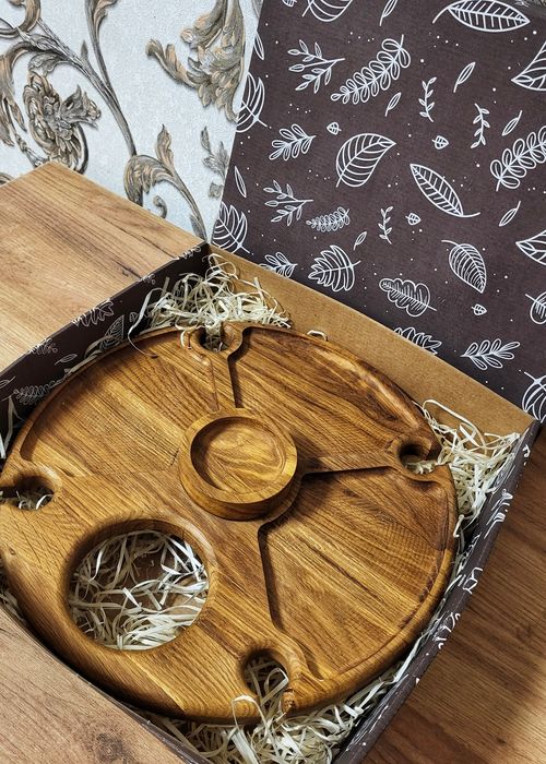 Винний столик масив Дуб