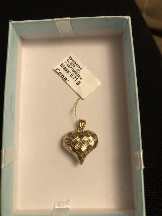 Serduszko złote  nowe proba 333