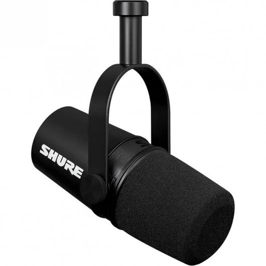 Shure MV7X XLR Microfone Profissional para Podcast e Gravações
