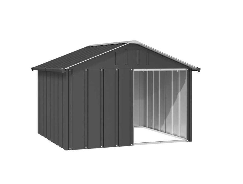 Buda dla psa, antracytowa, 116,5x103x81,5