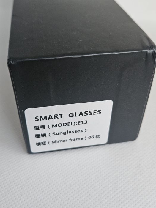 Inteligentne okulary Bluetooth E13 – głośniki, mikrofon, UV, nowe