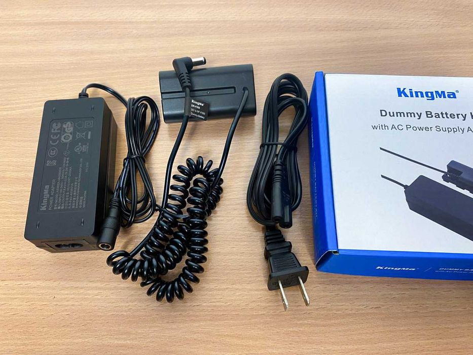Новий Мережевий адаптер KingMa AC-F550 + NP-F550 Dummy Battery для Sony DCR-TRV520 Sony CCD-F55 Sony CCD-RV100,Sony CCD-RV200,Sony CCD-SC5/SC5E