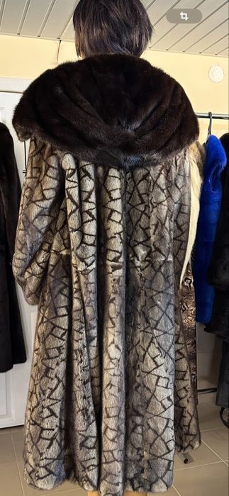 Рр 52-54. Норковая шуба’ трафаретка’ греция! NAFA