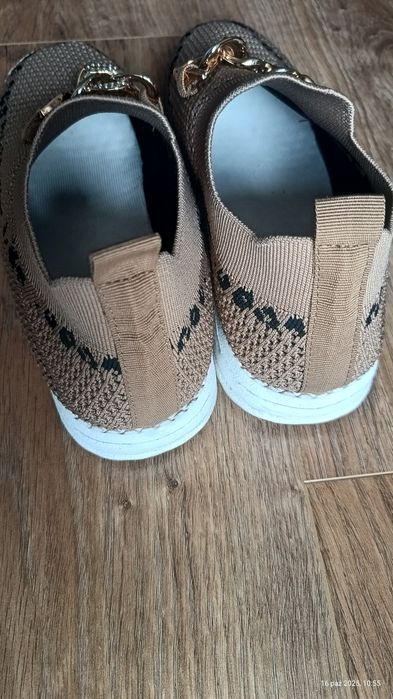 Wygodne lekkie buty łańcuszki sneakersy adidasy biała podeszwa