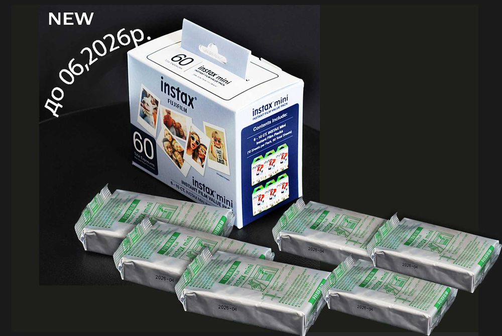 FUJI INSTAX mini film Made in Japan NEW (до 03,2027р) 60 фото