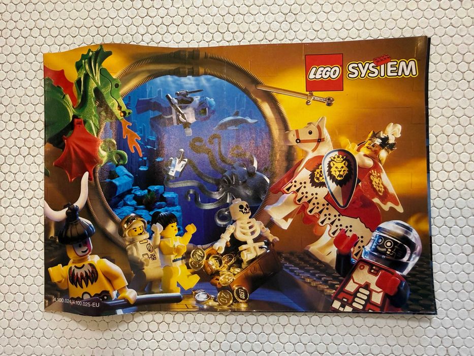 Lote de 5 catálogos LEGO antigos 1985 1991 e 1995
