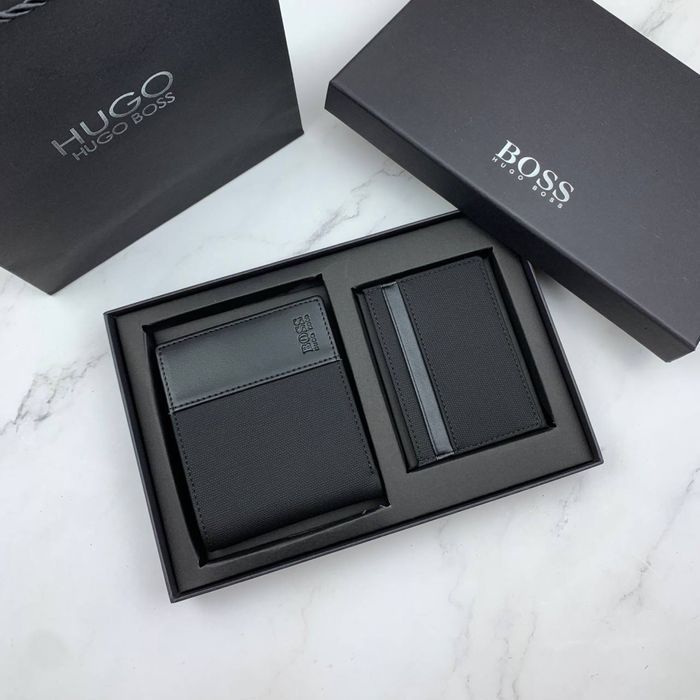 Мужской кошелек hugo хьюго чоловічий гаманець портмоне картхолдер