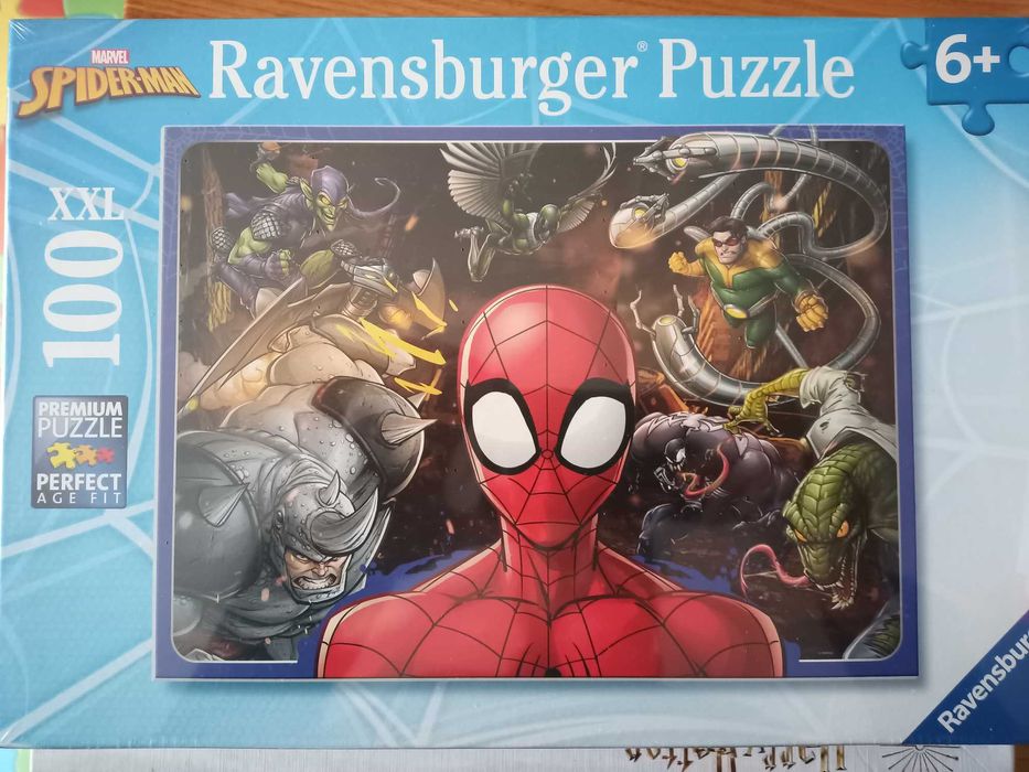 Puzzles: À Descoberta de Portugal / Europa; Spider Man; Patrulha Pata