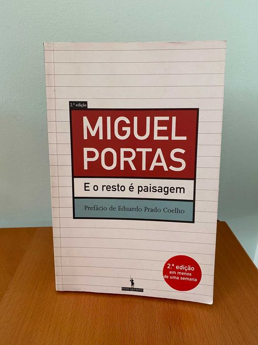 E o resto é paisagem - Miguel Portas