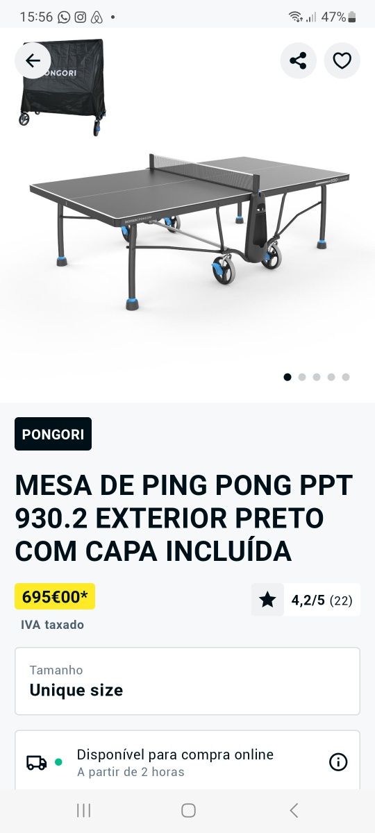 Comprar mesas de Ping Pong de exterior e interior Online