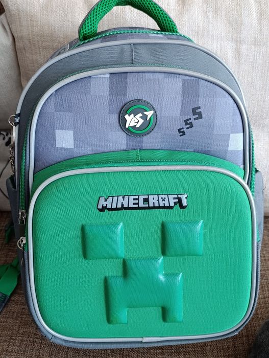 Шкільний рюкзак YES S-91 Minecraft, напівкаркасний