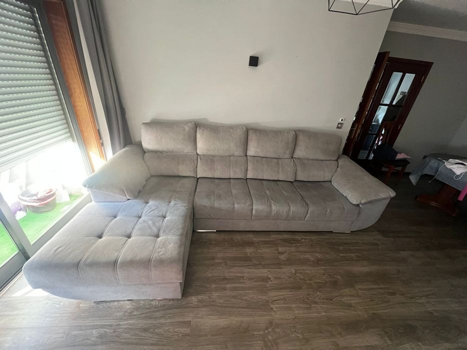 Sofá 4 lugares + chaise long