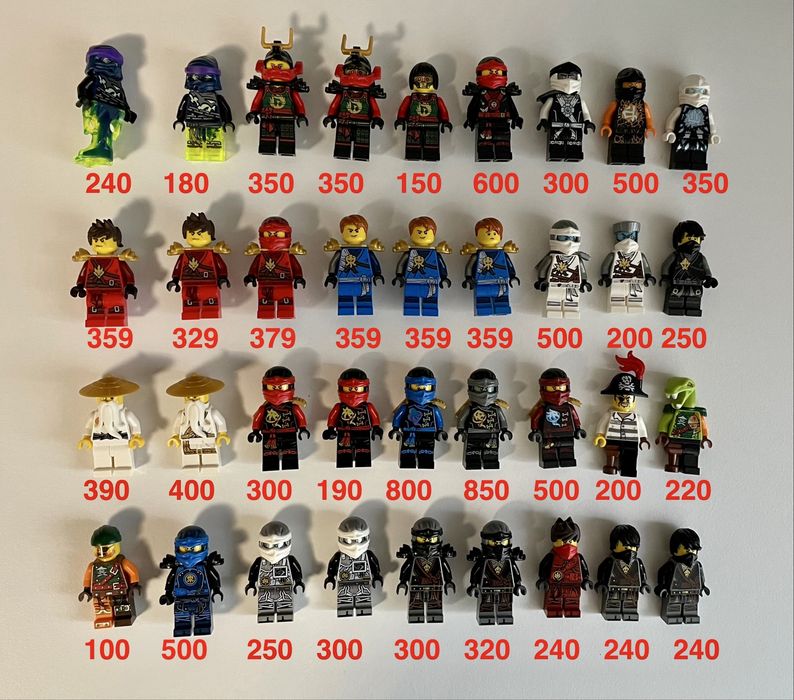 Lego ninjago фігурки (103шт) і деталі оригінал ниндзяго фигурки оригинал