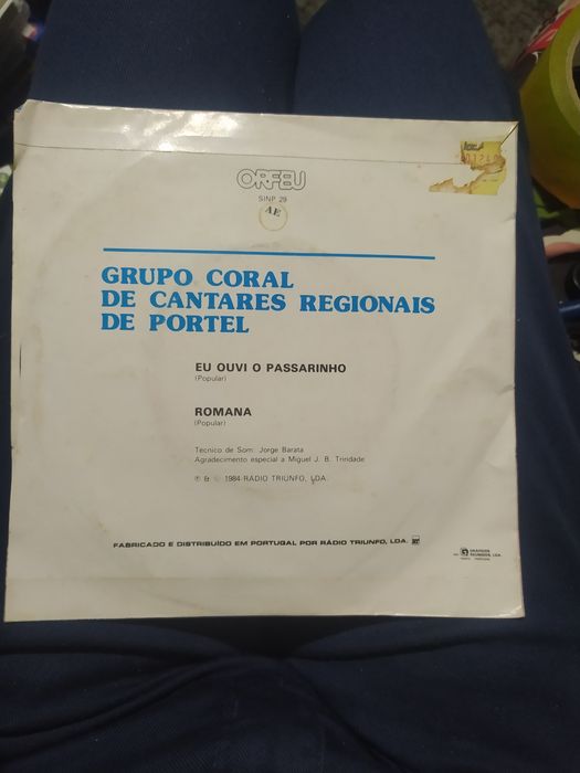 Eu ouvi um passarinho grupo coral de Portel vinil