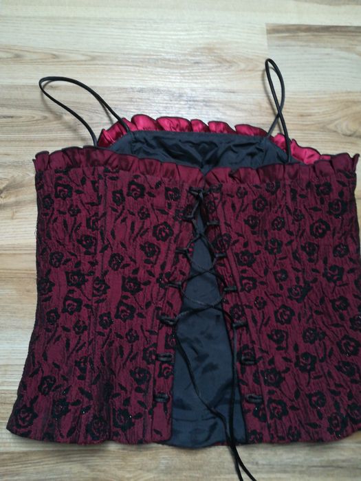 Sukienka 34 bordo WESELE