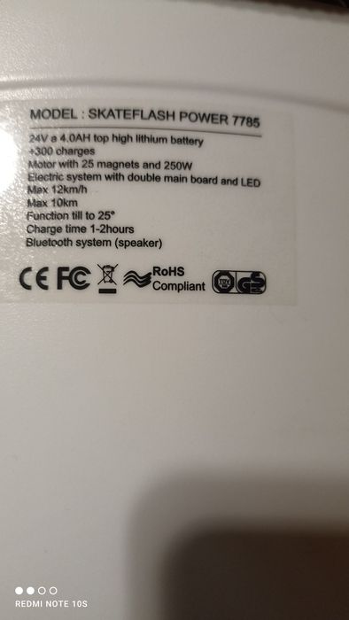 Despachar hoverboard como novo com bluetooth