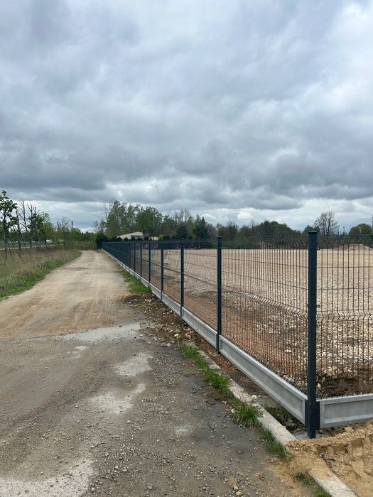 Ogrodzenie panelowe 3D KOMPLET slupki panele podmurówki obejmy BRAMY