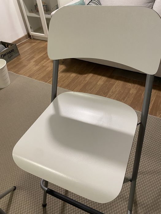 Cadeiras altas brancas / Ikea Franklin
