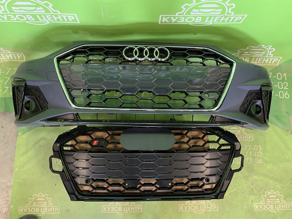 Бампер передний в сборе РЕСТАЙЛИНГ Audi A4 B9 2020 - 2023 В НАЛИЧИИ
