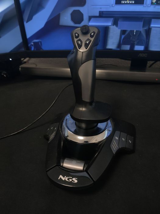 Joystick PC com eixo de velocidade Simulador de voo