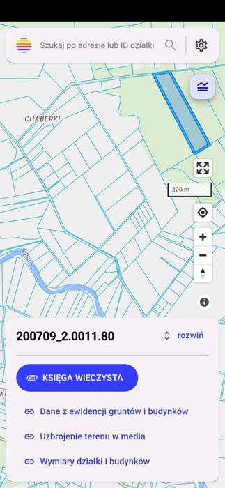 Sprzedam działkę  blisko rzeki Pisa