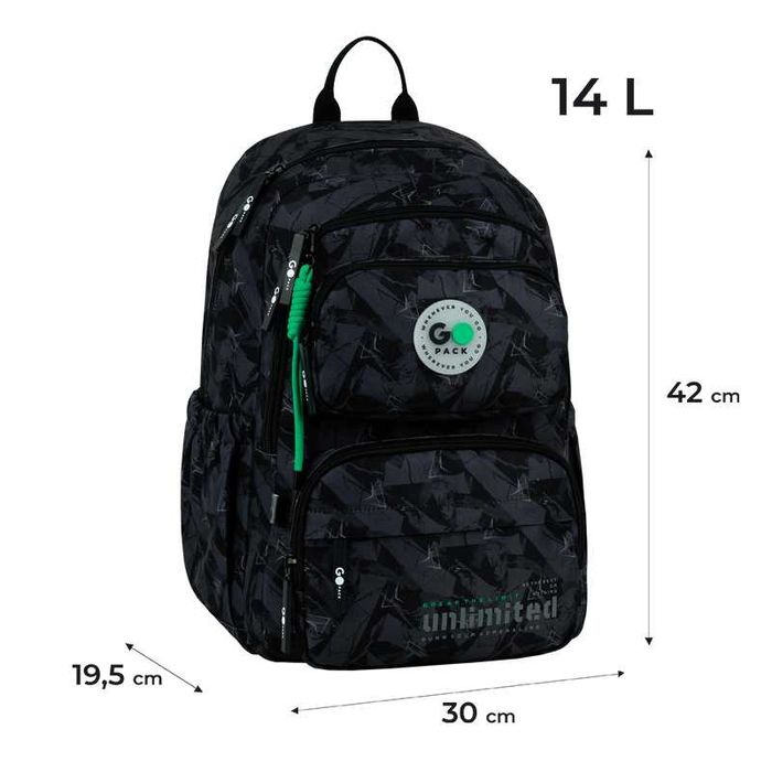Рюкзак для школи GoPack Unlimited GO26-120M-4  (подарунок пляшка для води Kite)