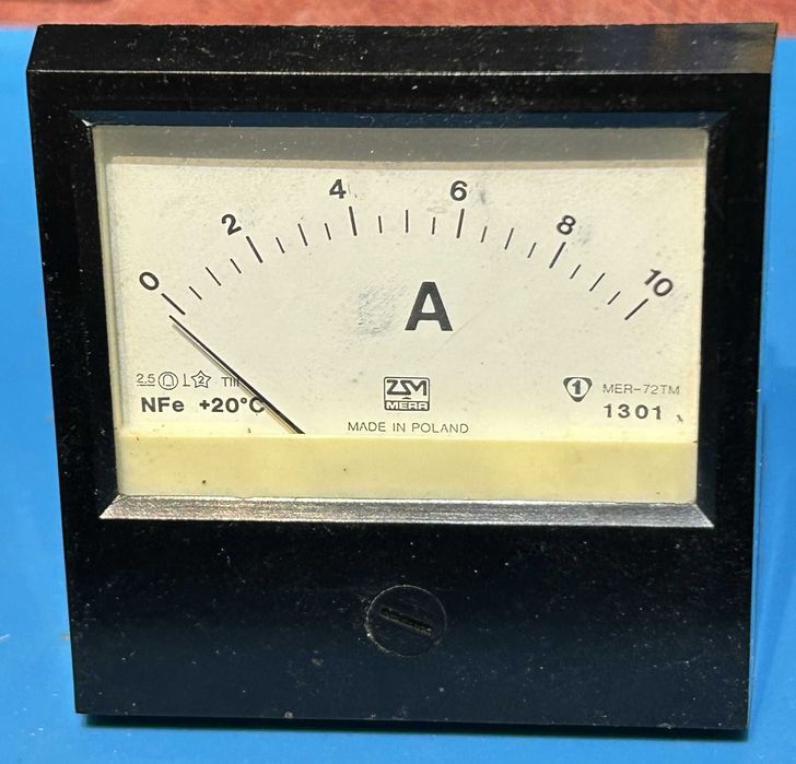 Amperomierz analogowy 10A ZSM MERA Made in Poland