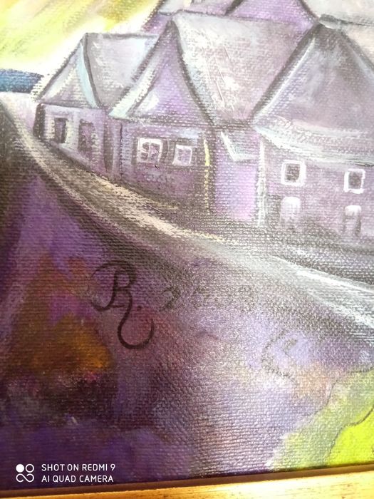 Kopia olej na płótnie Niebieski Kogut Marc Chagall
