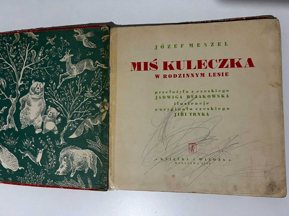 Miś Kuleczka | Komplet 2 Tomy | Menzel | Ilustr. Trnka 1950 | Kolekcjonerska