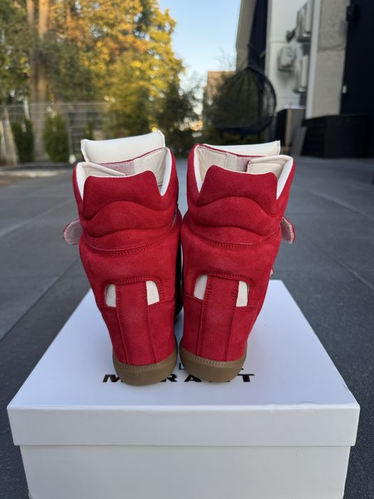 Wegde Sneakres Red White Blue Gum