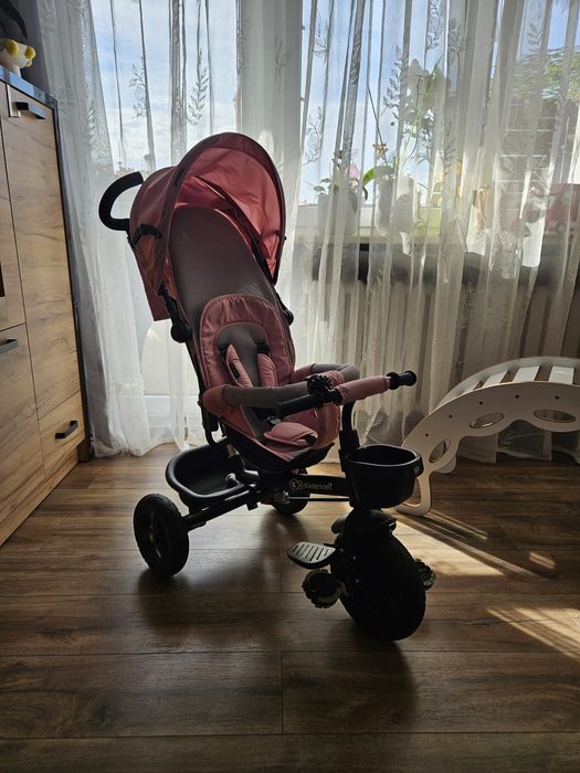 Rowerek trójkołowy kinderkraft różowy
